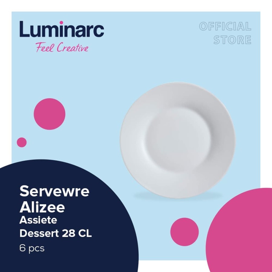 Luminarc Serveware Alizee - Assiette Dessert 22 CL - 6pcs